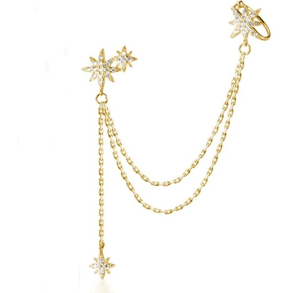 SWAROVSKI Elements Swarovski e. náušnica s retiazkou Falling Star, 63313237