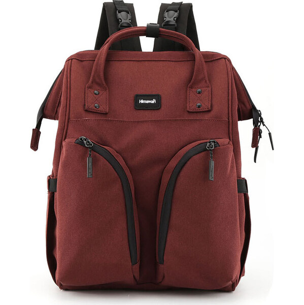BASIC Himawari Vínový priestranný dámsky batoh z polyesteru 1208 65151851