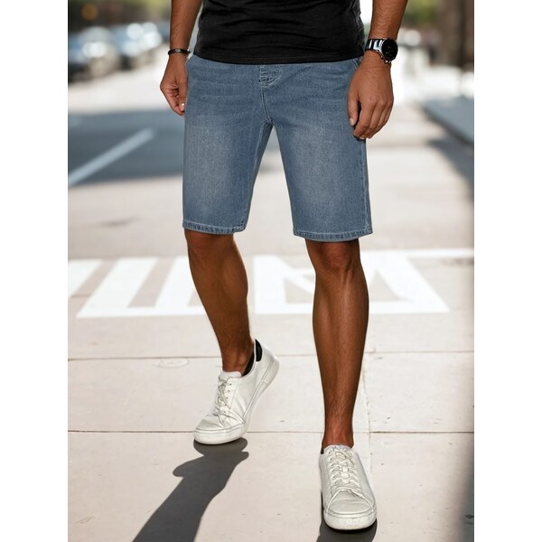 Dstreet Pánske modré rifľové kraťasy 63774184