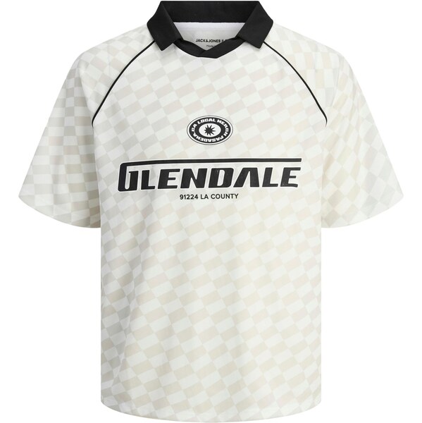 Jack & Jones Junior Tričko JCOLido svetlosivá / čierna / biela 63326228