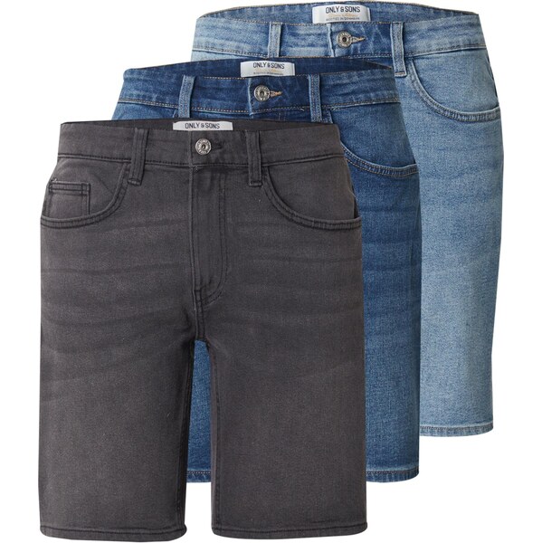 Only & Sons Džínsy ONSWEFT modrá denim / svetlomodrá / tmavosivá 63326293