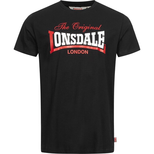 LONSDALE Tričko Aldingham červená / čierna / biela 63324861