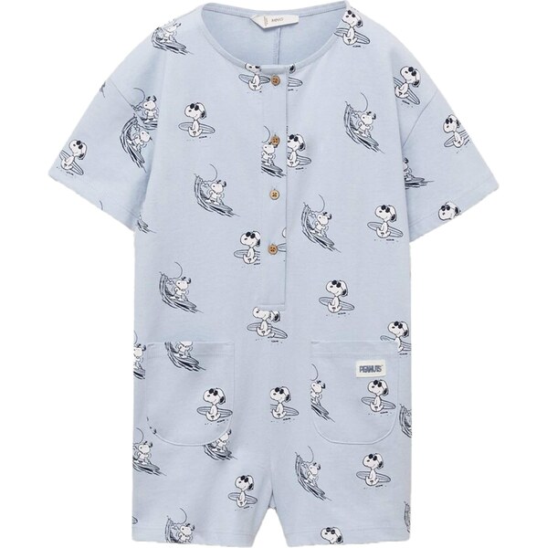 MANGO KIDS Pyžamo SNJUMP tmavomodrá / svetlomodrá / biela 63325633