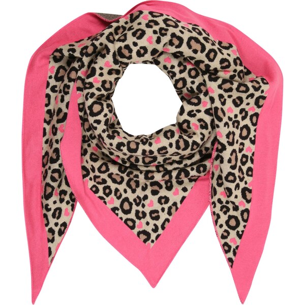 Zwillingsherz Šatka Leo Amore béžová / brokátová / svetloružová / 63427966