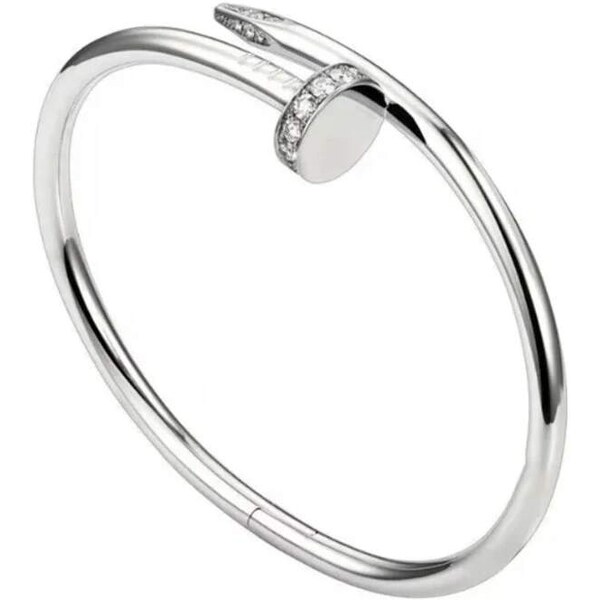 Glory Dámsky oceľový náramok strieborný klinec 655 63302403