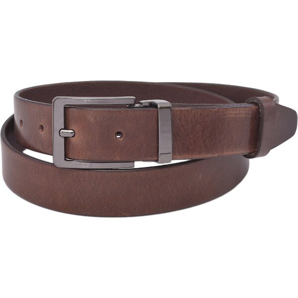 Mercucio Pánsky kožený opasok 748-30-02 tmavohnedý 64508249