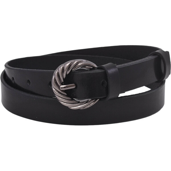 Mercucio Kožený dámsky opasok 720-25-31 čierny pracka Gisela 64507517