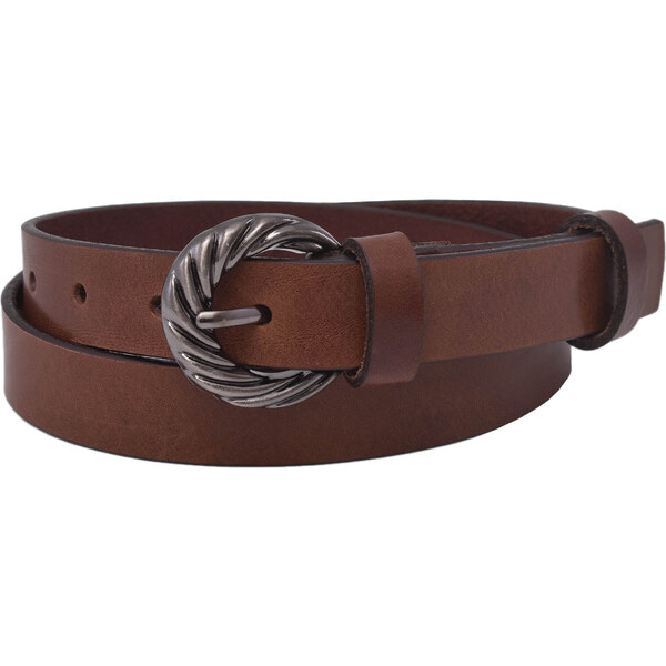 Mercucio Kožený dámsky opasok 720-25-32 tmavohnedý pracka Gisela 64507518