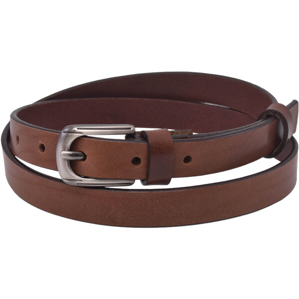 Mercucio Kožený dámsky opasok 722-20-14 tmavohnedý pracka Berta 64507543