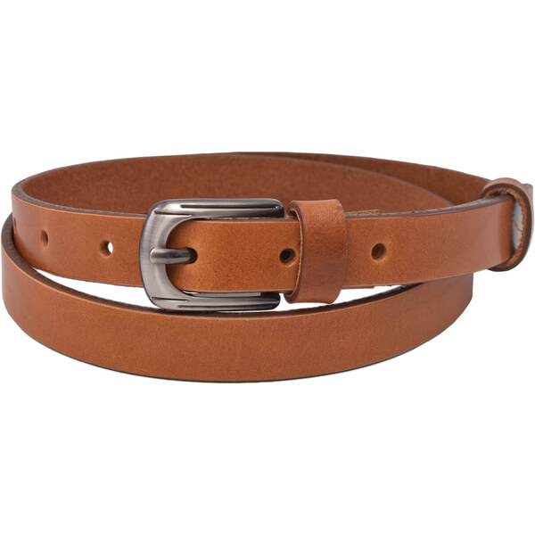 Mercucio Kožený dámsky opasok 722-20-15 koňak pracka Berta 64507544