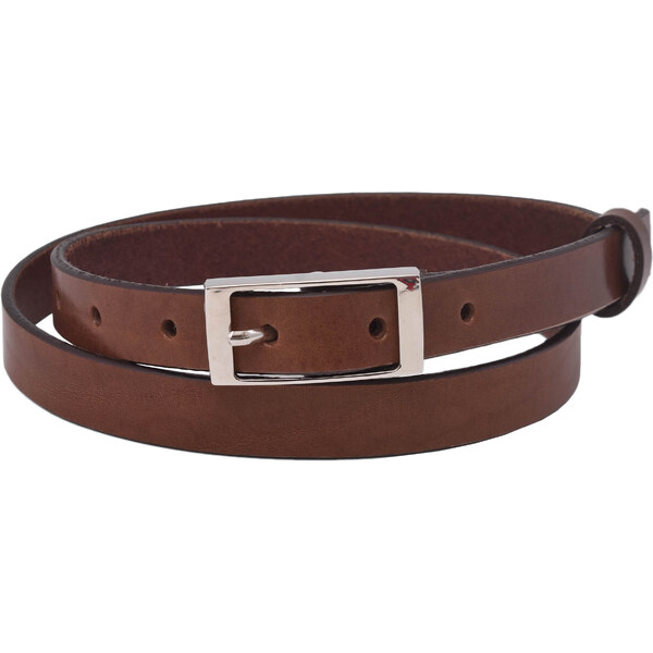 Mercucio Kožený dámsky opasok 722-20-21 tmavohnedý pracka Zora 64507546