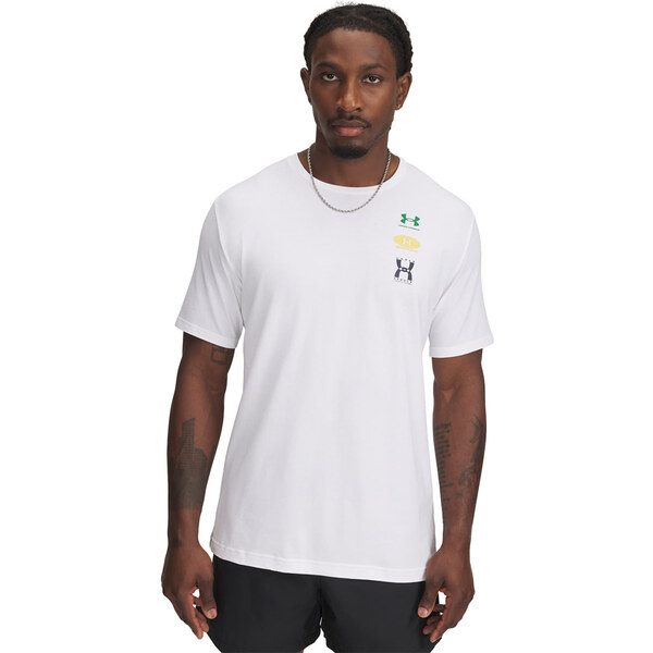 Tričko Under Armour M 60/40S EVOL LOGO SS Tee White/ Midnight Navy/ 63335349