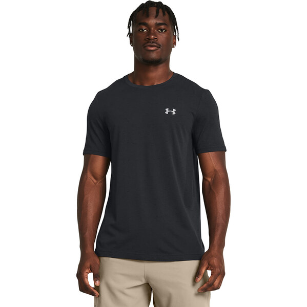 Tričko Under Armour Vanish Seamless SS Tee Black/ Mod Gray S 63335365