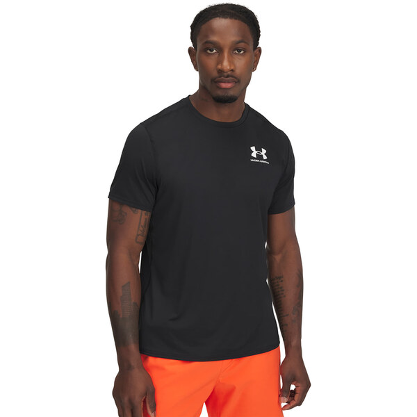 Tričko Under Armour Heatgear Fitted SS Tee Black/ White XXXL 63335368