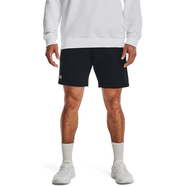 Šortky Under Armour Rival Fleece Shorts Black/ White L 63335361