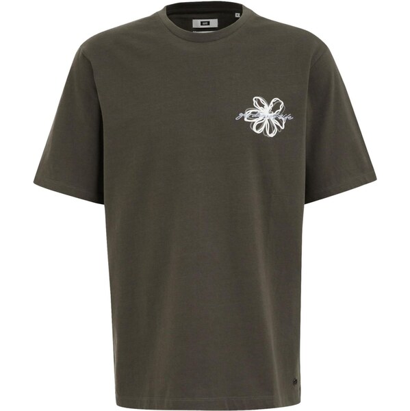 WE Fashion Tričko svetlomodrá / sivá / tmavozelená / šedobiela 63362103