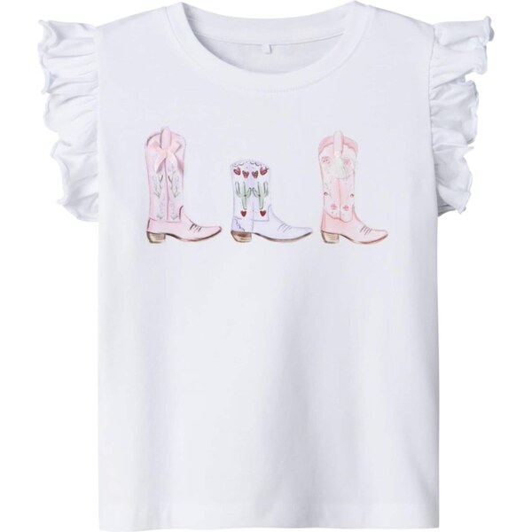 NAME IT Tričko NMFHadia zelená / fialová / ružová / biela 63336216