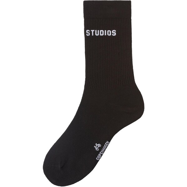 Copenhagen Studios Športové ponožky čierna / biela 63362145