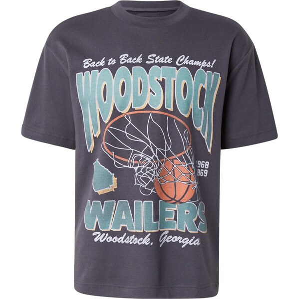 HOLLISTER Tričko mätová / oranžová / čierna 63336768