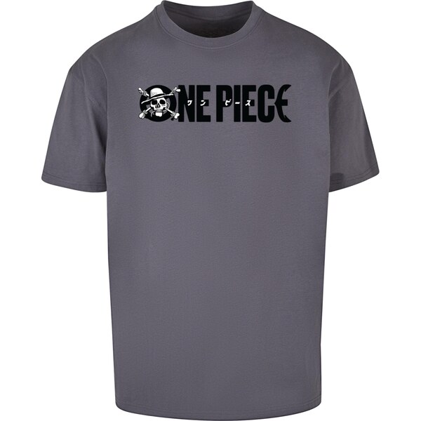 Merchcode Tričko One Piece Jolly Roger tmavosivá / čierna / biela 63361967