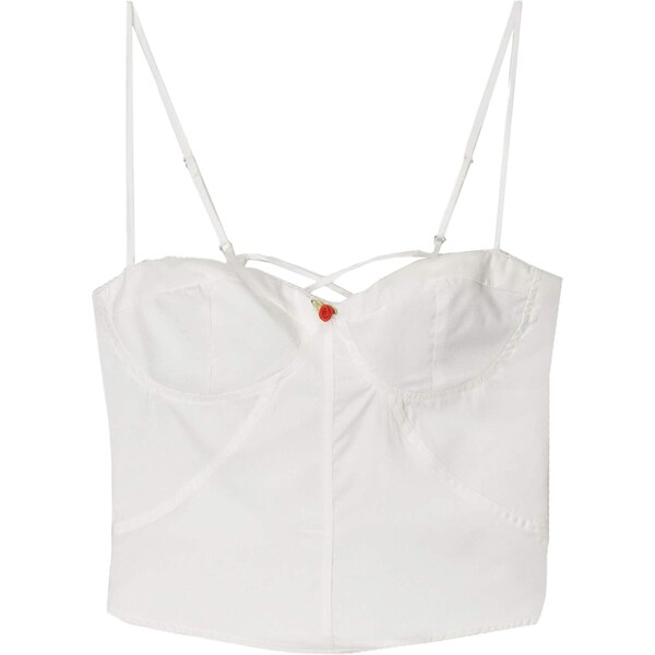 Bershka Top biela 65877746