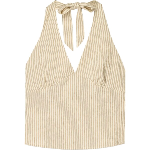 Bershka Top medová / pastelovo žltá 65877767