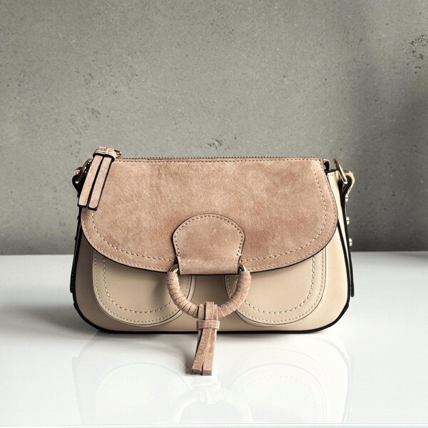 Kožená kabelka CROMIA Moorea stone 63338607