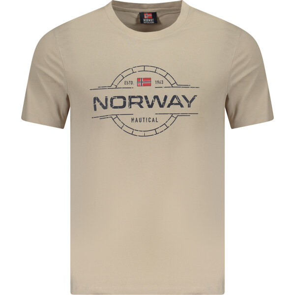 Pánske tričko NORWAY 1963 béžové 64704148