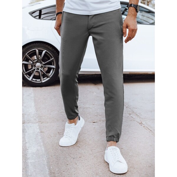 Dstreet Elegantné šedé joggery 63342303