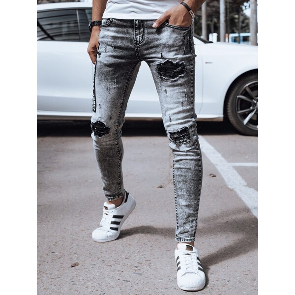 Dstreet Moderné pánske džínsové nohavice čierne 63342316