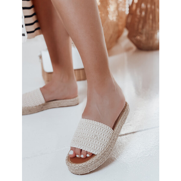 BASIC Béžové plážové nazúvaky PLAZENTA ZY0878 63343458