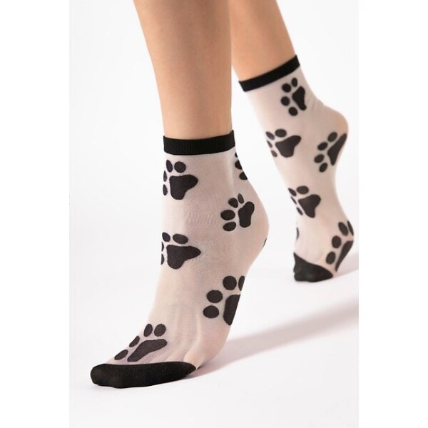 Ponožky s labkami G 1192 PAWPAW 20 DEN Fiore 63343011