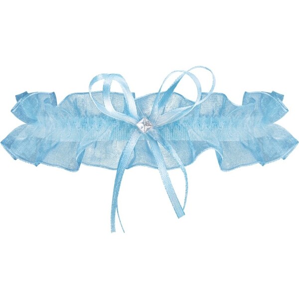 Modrý svadobný podväzok BRUGES PW-96 Julimex 63343018