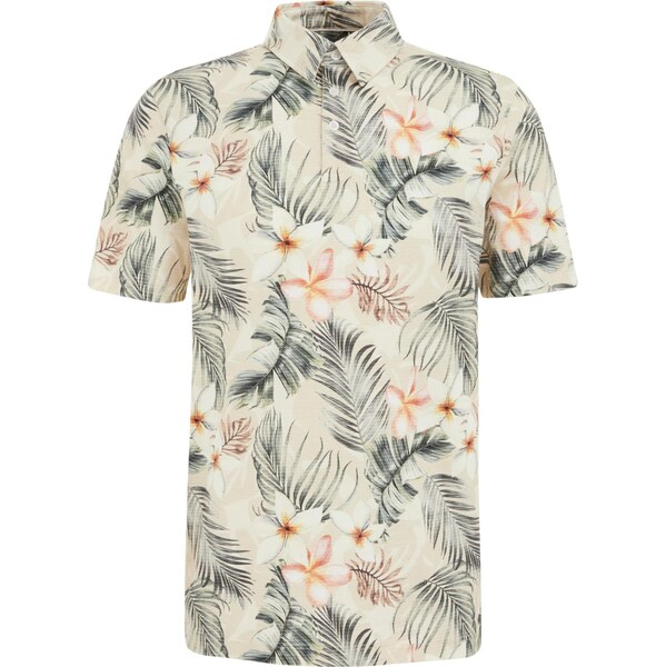 WE Fashion Tričko béžová / tmavozelená / oranžová / šedobiela 63344871