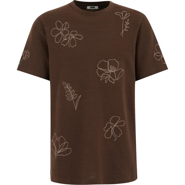 WE Fashion Tričko mokka / tmavohnedá 63344889