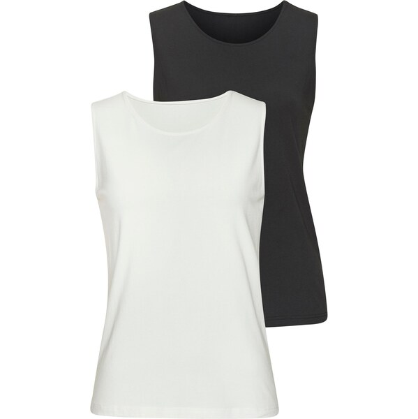 LASCANA Top čierna / biela 63362077