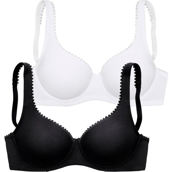 PETITE FLEUR Podprsenka čierna / biela 63362163