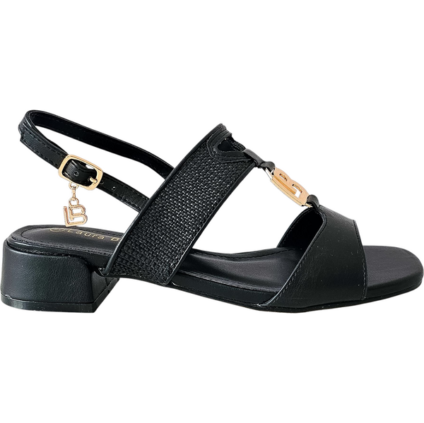 Čierne sandále Laura Biagiotti ZS Calf Black 63345551