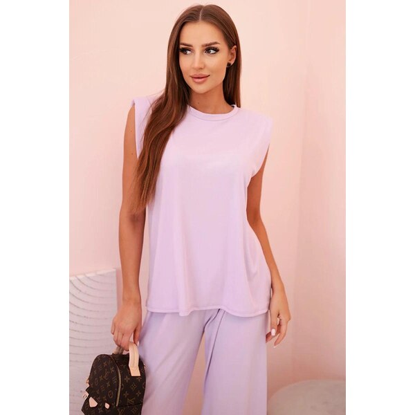 MladaModa Viskózová tepláková súprava bez rukávov model 0113 farba 65082718