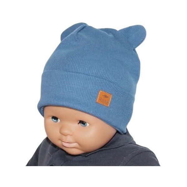 RADA Rebrovaná čiapka Janka Blue jeans 46458057