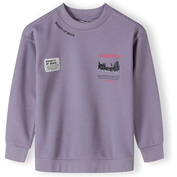 MINOTI Mikina fialová / svetločervená / čierna / šedobiela 63347874