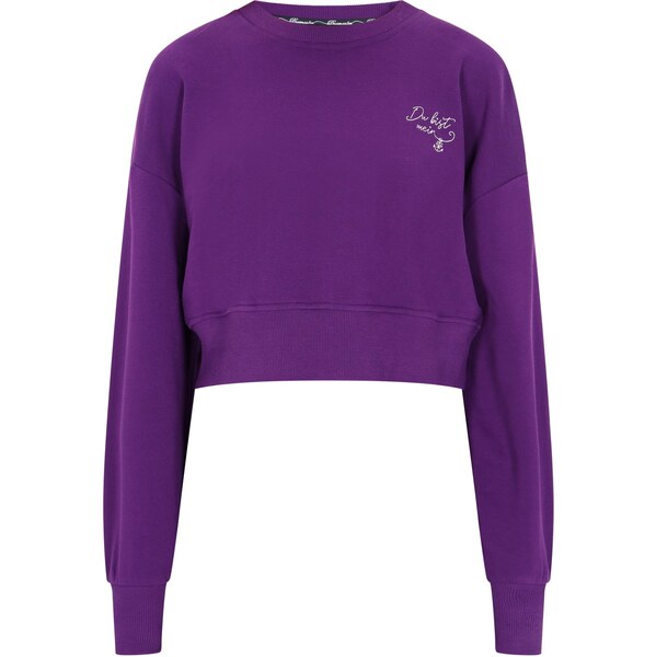 DreiMaster Vintage Mikina tmavofialová / biela 63346564