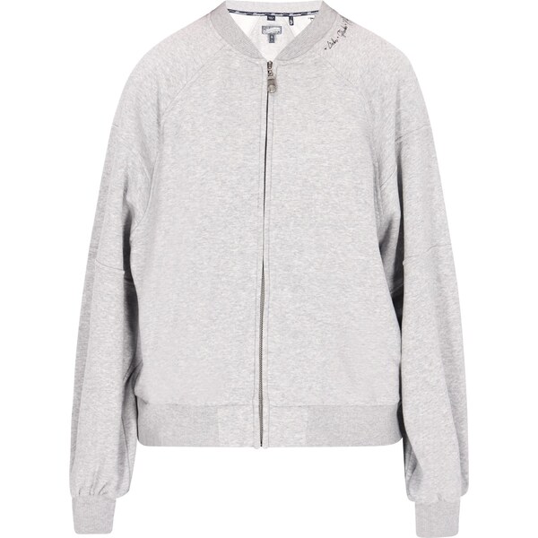 DreiMaster Vintage Tepláková bunda sivá melírovaná / čierna 63346575