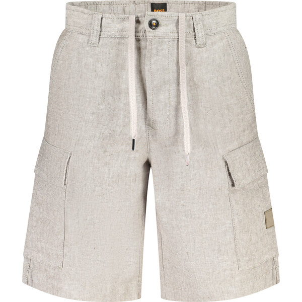Pánske šedé kapsáčové kraťasy BOSS 64708972