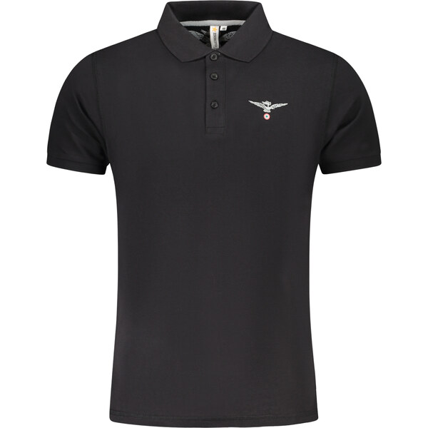 ACCADEMIA MILITARE Čierne pánske polo tričko ARMY 1659 64706288