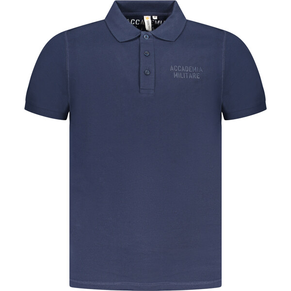 ACCADEMIA MILITARE Pánske modré polo tričko s krátkym rukávom 64703223