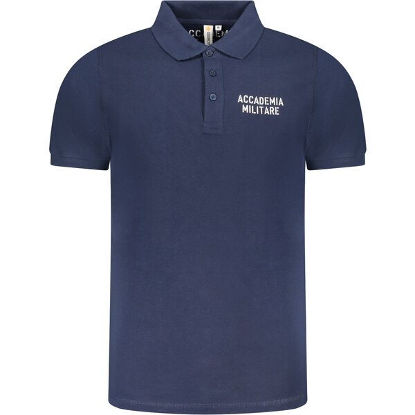 ACCADEMIA MILITARE Modré pánske polo tričko s krátkym rukávom 64709389