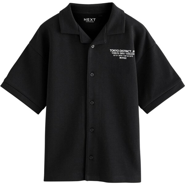 Next Košeľa čierna / prírodná biela 63349967