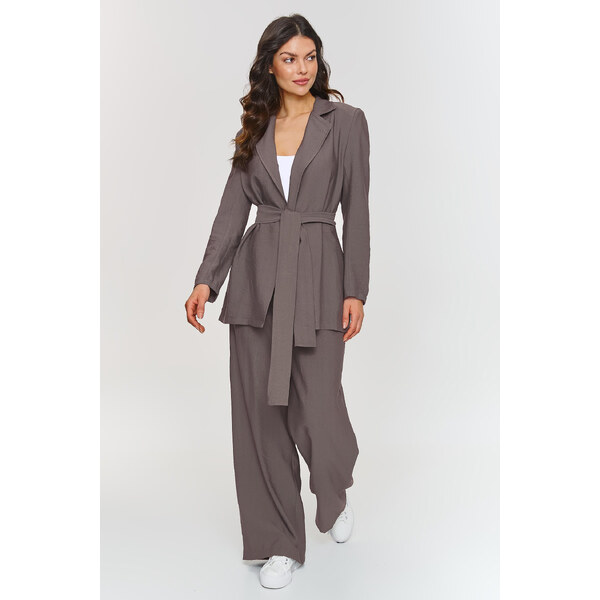 Makadamia Dámska súprava sako a nohavice M883 | mokka M883 63355929