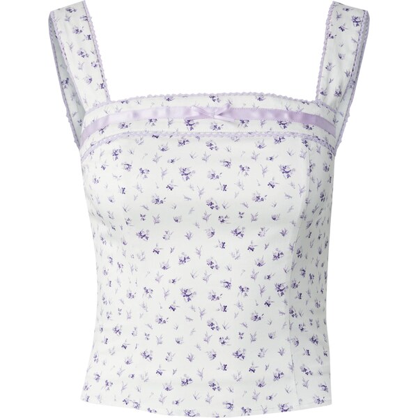 millane Top orgovánová / biela 63364250